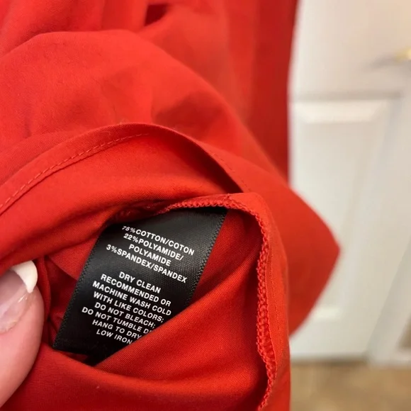 Lafayette 148 New York Red Sleeveless Shirtdress Small - Picture 5 of 5